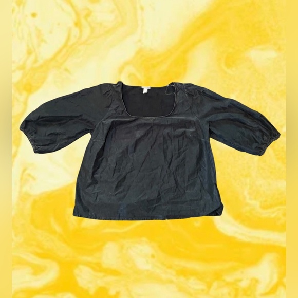 Ava Viv  3/4 Sleeve Women's Plus Size Balloon Blouse - Picture 6 of 8